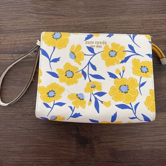 kate spade new york Handbags - Kate Spade Morgan Sunshine Floral Printed Card Case Wristlet Multicolor NWOT